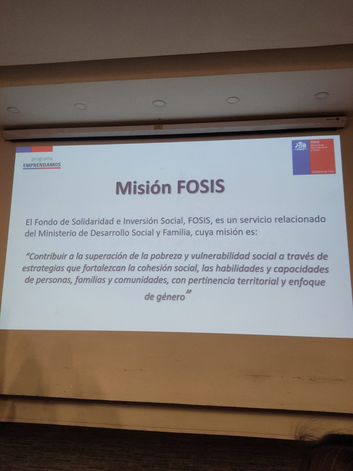 Proyecto Fosis 2025 - 2026